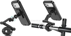 Waterproof Motorcycle Phone Holder With Zipper Case Against Rain Water