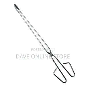 Long Handle Campfire Charcoal Tongs Outdoor Barbecue Charcoal Clamp