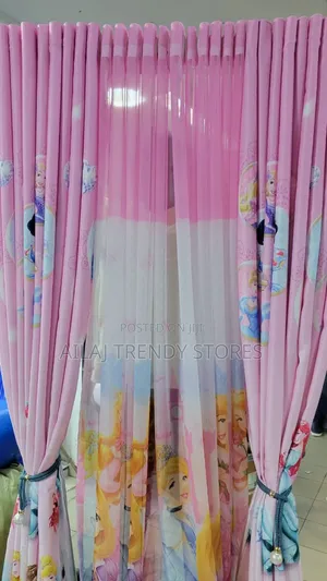 Kids Cartoon Curtains-Girls