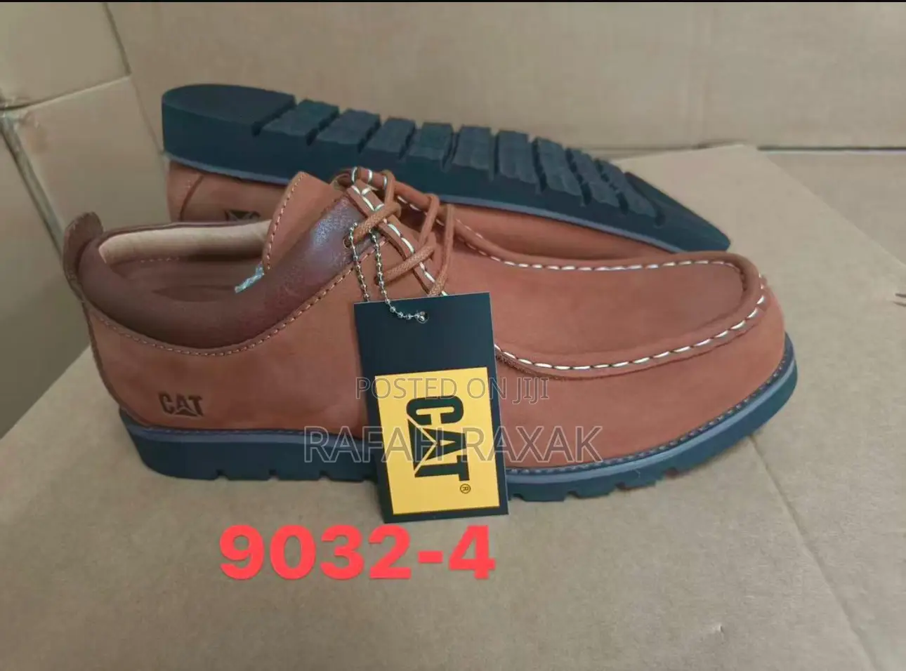 Original Men’S Brown Cat Bergen Oxford Leather Shoes