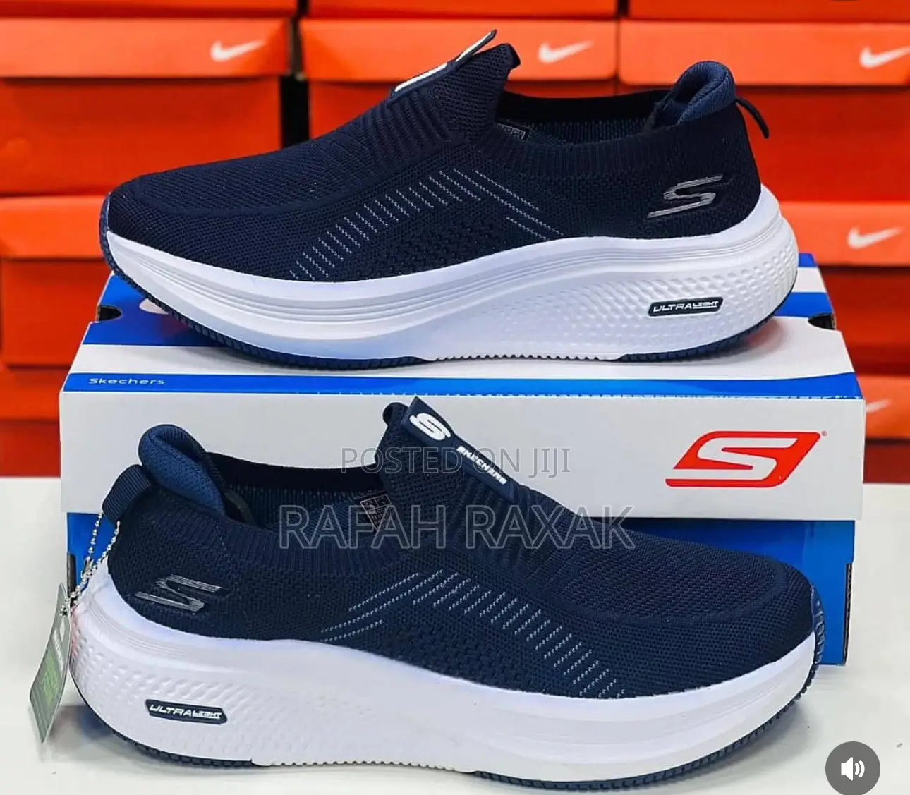 Original Navy Blue Skechers Ultralight Slip-ins Sneakers