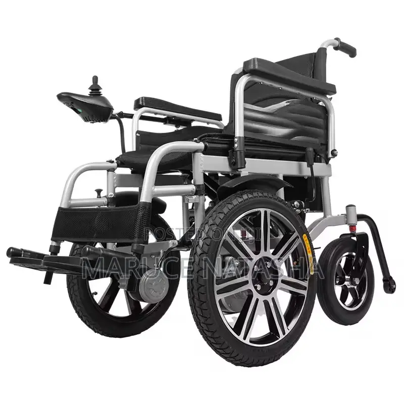 Rechargeable Simple Electric Wheelchair Without a Back Rest