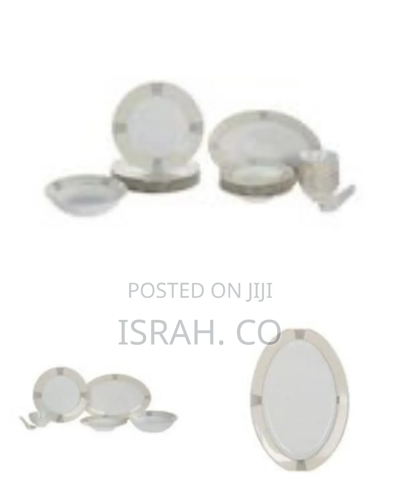 Porcelain Dinnerware Set With Gold Accents