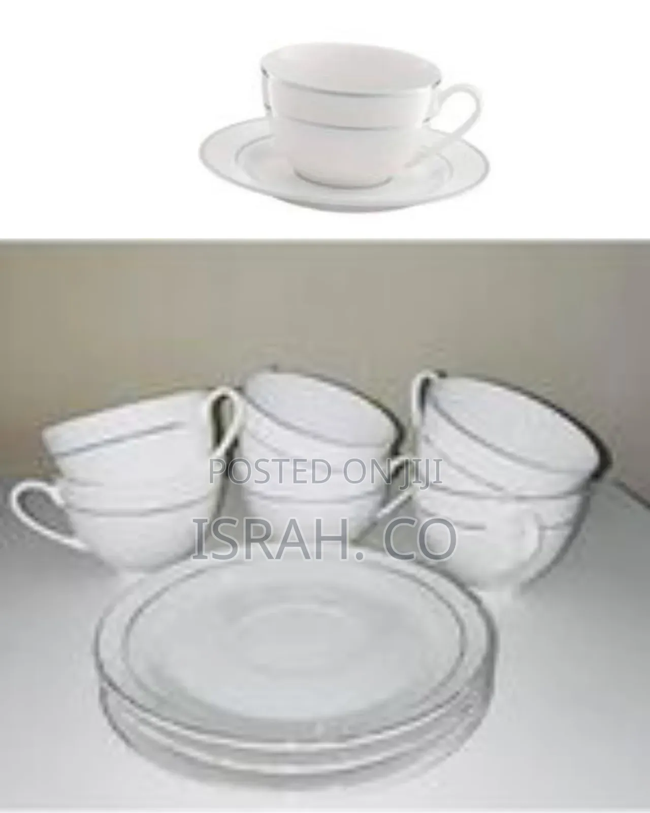 Large Set of 12 Cups and Saucers