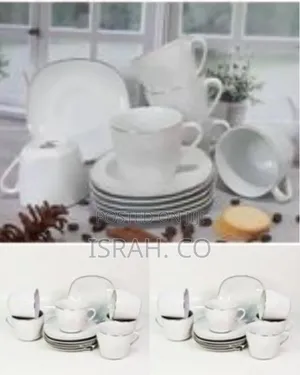 Elegant Ceramic Tea/Coffee Cup and Saucer Set