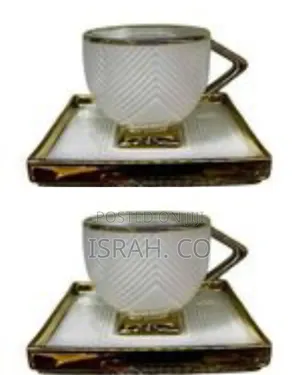 Luxurious Coffee / Espresso Cup and Saucer Set - Multicolor