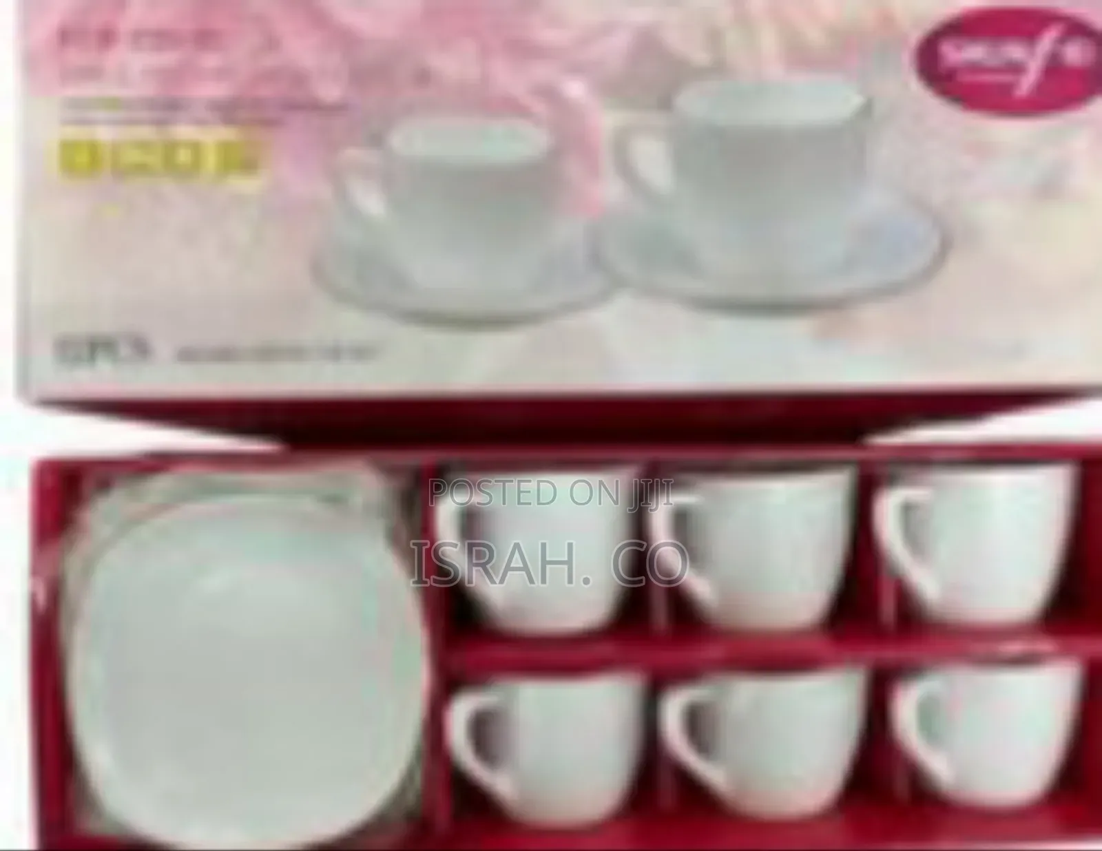 Shunfei 12-Piece Square Coffee Cup Set