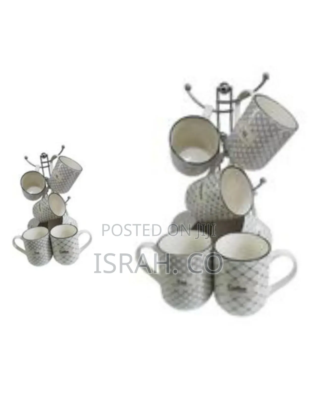 6-Piece Set of Coffee Cups/Mugs - Multicolor