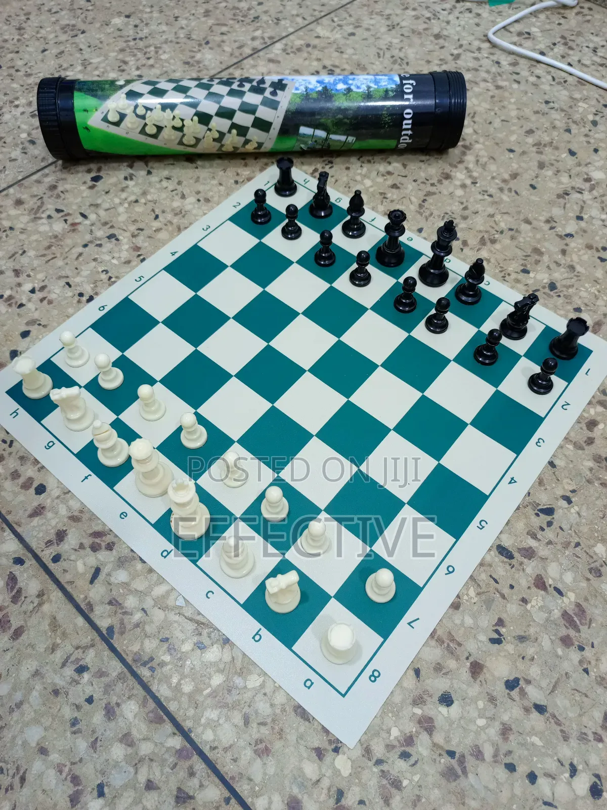 Portable Roll-Up Travel Chess Set.
