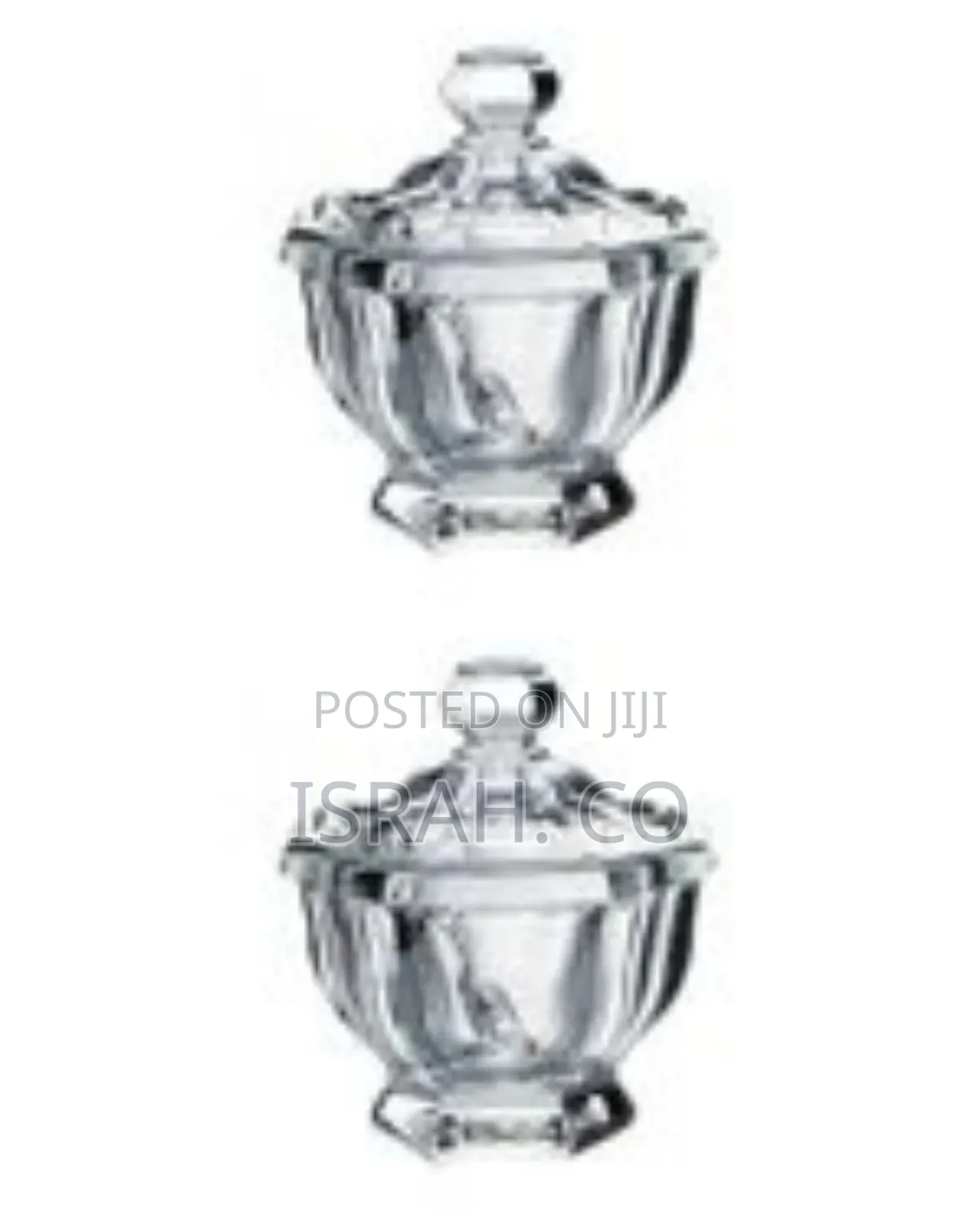 Elegant Clear Glass Pedestal Serving Dish With Lid -