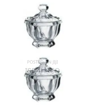 Elegant Clear Glass Pedestal Serving Dish With Lid -
