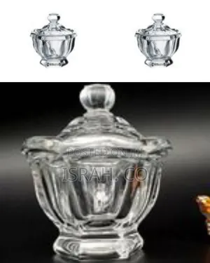 Elegant Clear Glass Pedestal Serving Dish With Lid -