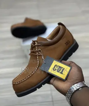 Original Men’S Brown Leather Cat Casual Low Shoes