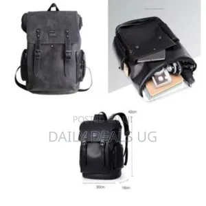 Vintage-Inspired Faux Leather Flap-Top Backpack - Multicolor