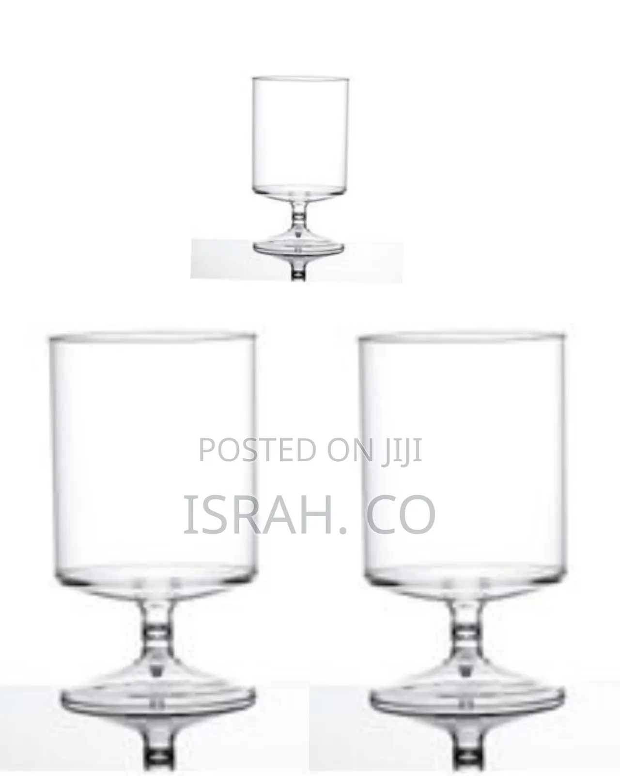 Set of 6 Fluted Mini Molds / Dessert Cups - Clear