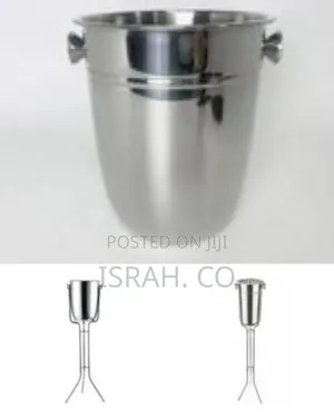 Elegant Freestanding Stainless Steel Champagne / Wine Cooler
