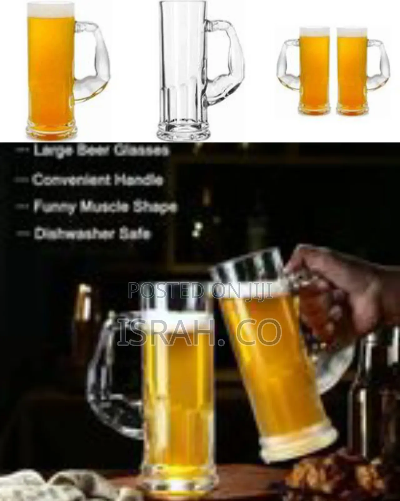 Set of 6 Beer Glasses