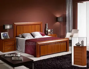 Modern Hardwood Bed Mahogany