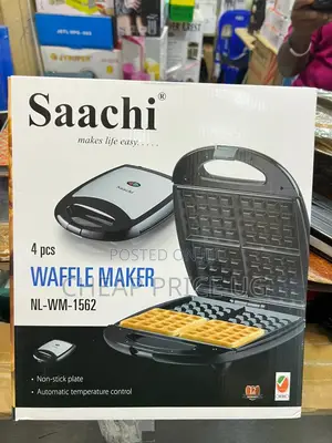 Saachi Square Waffle Maker, Model Nl-Wm-1562.