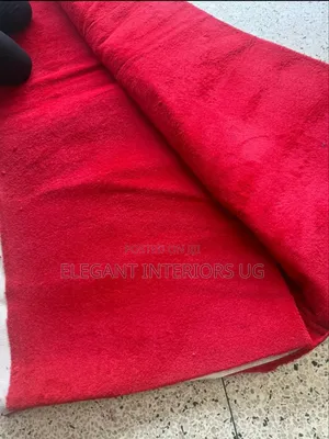 Plain Hot Red Carpets Per Square Meter Used in Homes and Saloons