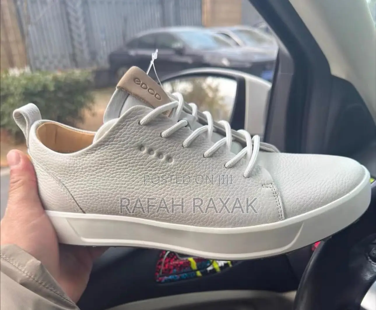 Original Men’S Off-white Ecco Smart Casual Leather Sneakers