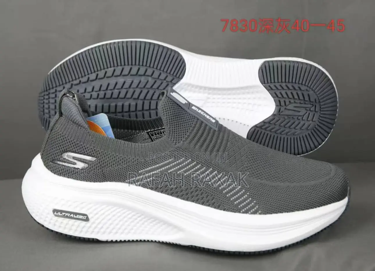 Original Grey/White Skechers Ultralight Slip-ins Walking Sneakers