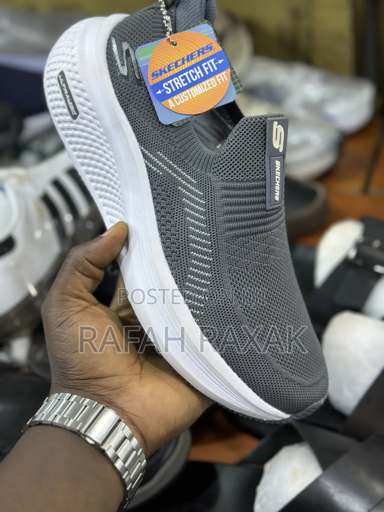 Original Grey/White Skechers Ultralight Slip-ins Walking Sneakers