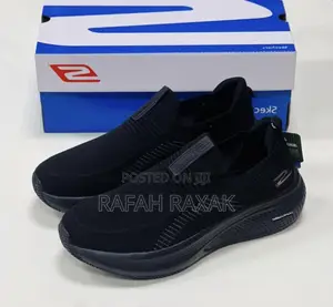 Men’S Triple Black Skechers Ultralight Flex Slip-on Walking Sneakers