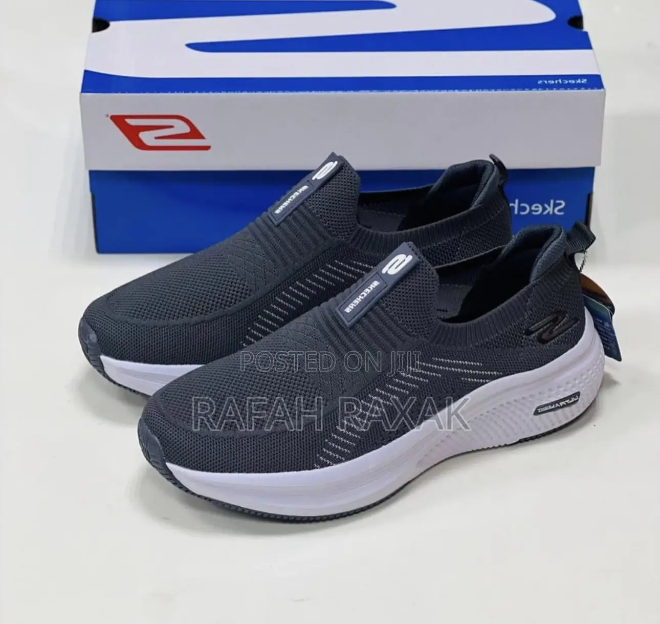 Skechers Ultralight Slip-ins Grey Walking Shoes