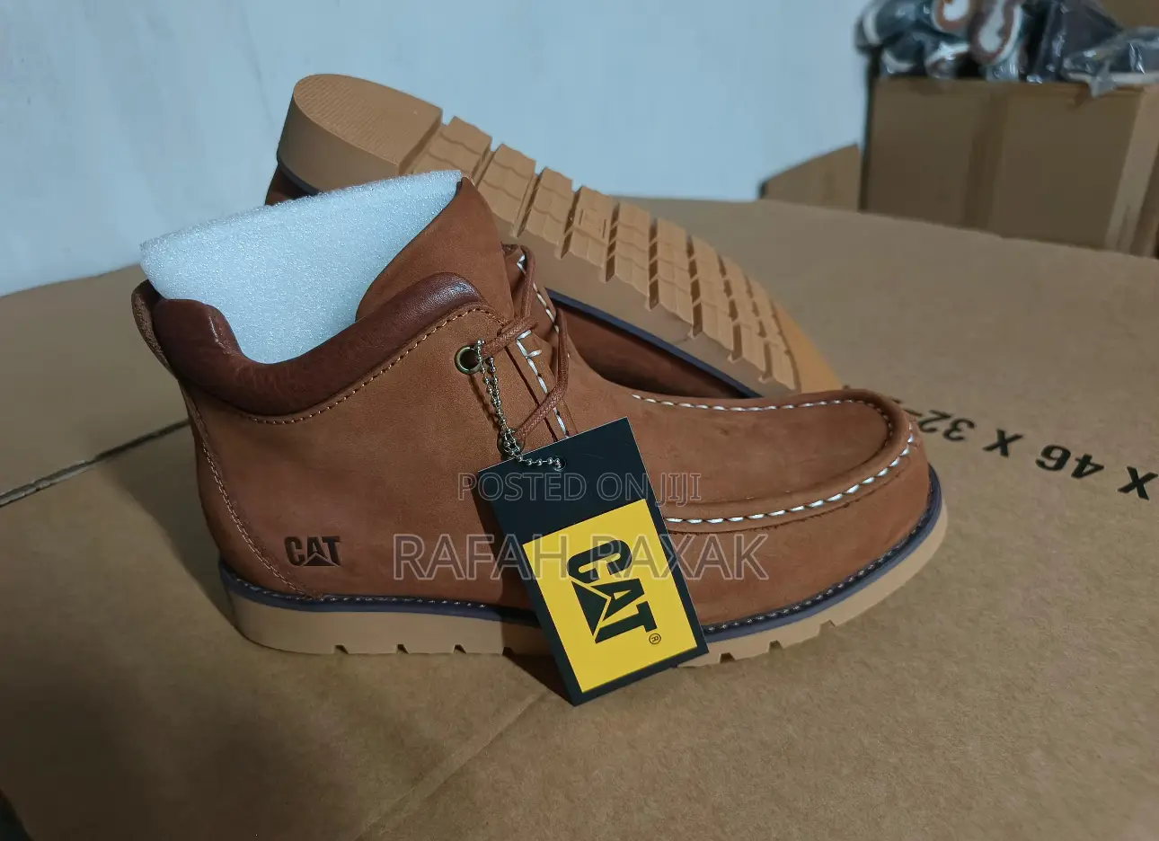 Men’S Classic Cat Casual Leather Boots