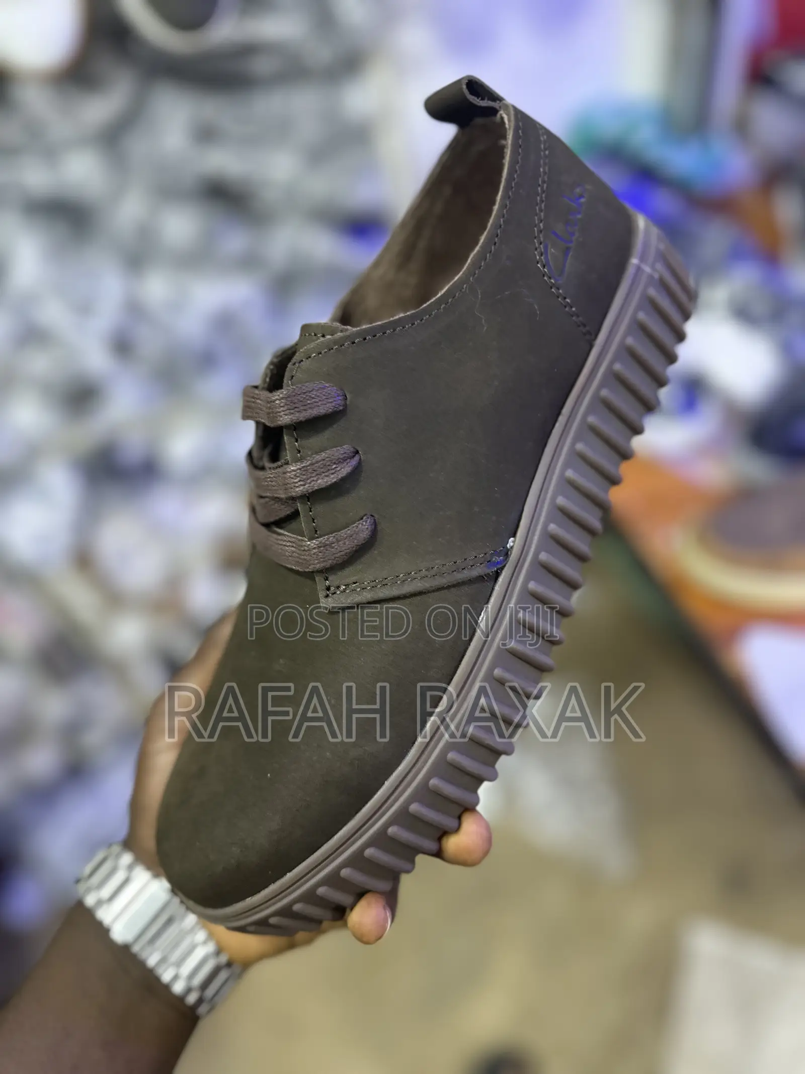 Original Men’S Dark Tan Clarks Casual Chukka Low Shoes