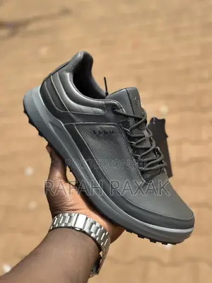 Original Men’S Grey Leather Ecco Casual Core Golf Sneakers
