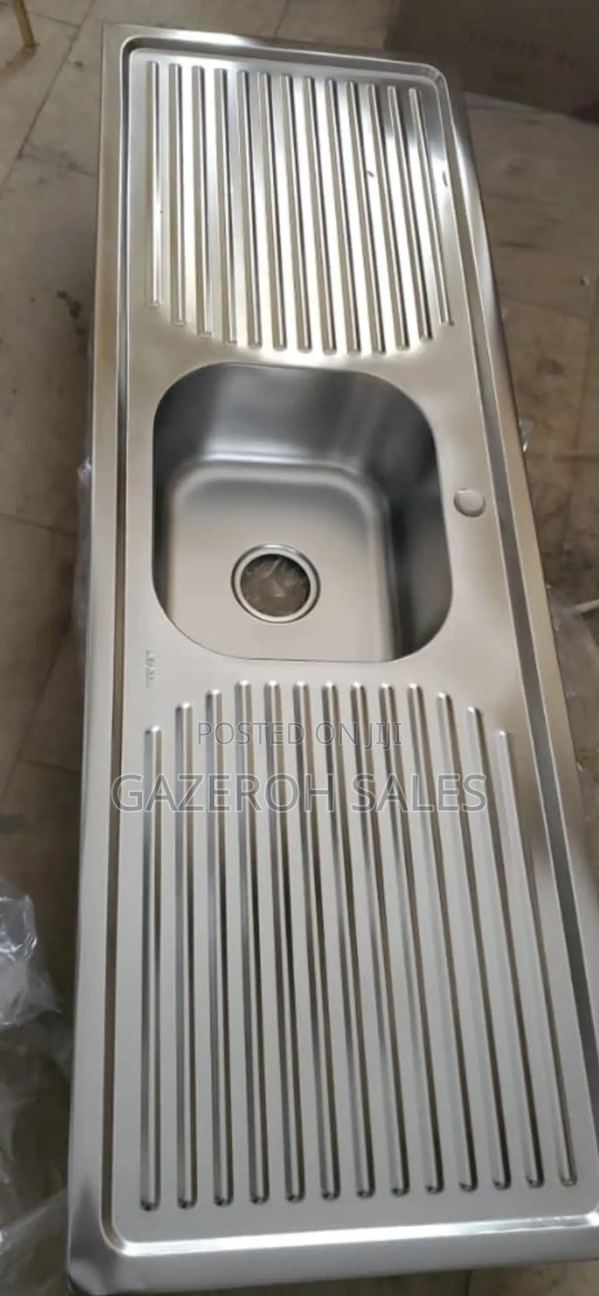 Double Tray Single Bowl Kitchen Sink