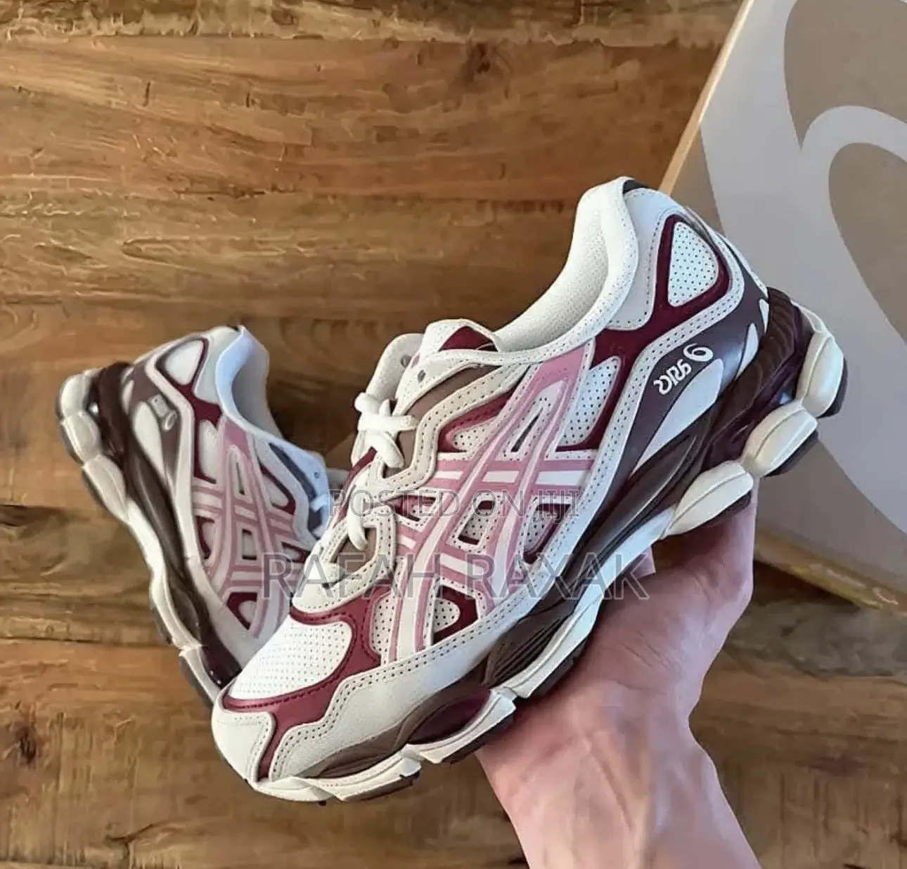 Original Asics Gel-nyc Cream Sweet Pink Sneakers