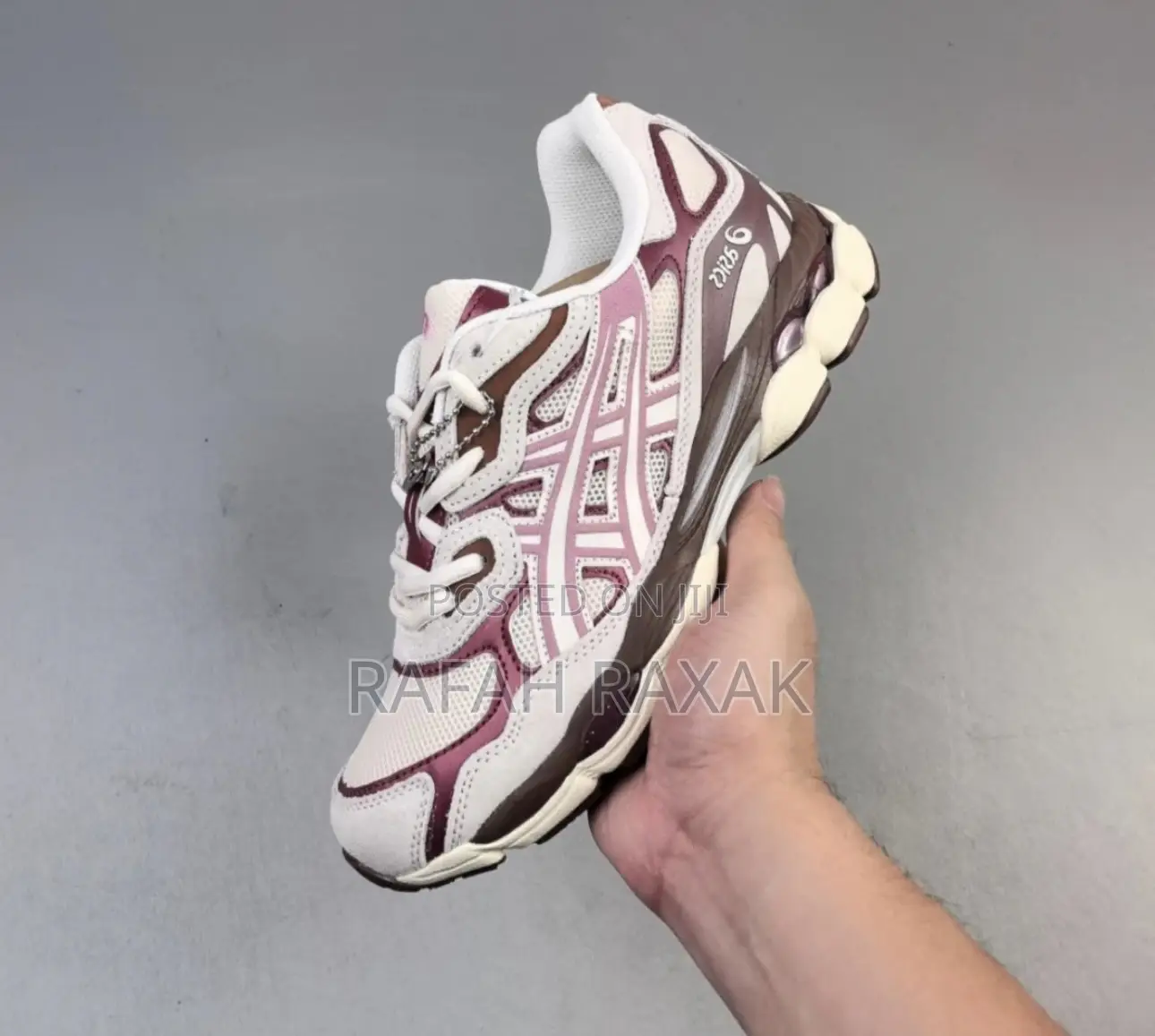 New Classic Asics Gel-nyc Cream Sweet Pink Unisex Sneakers