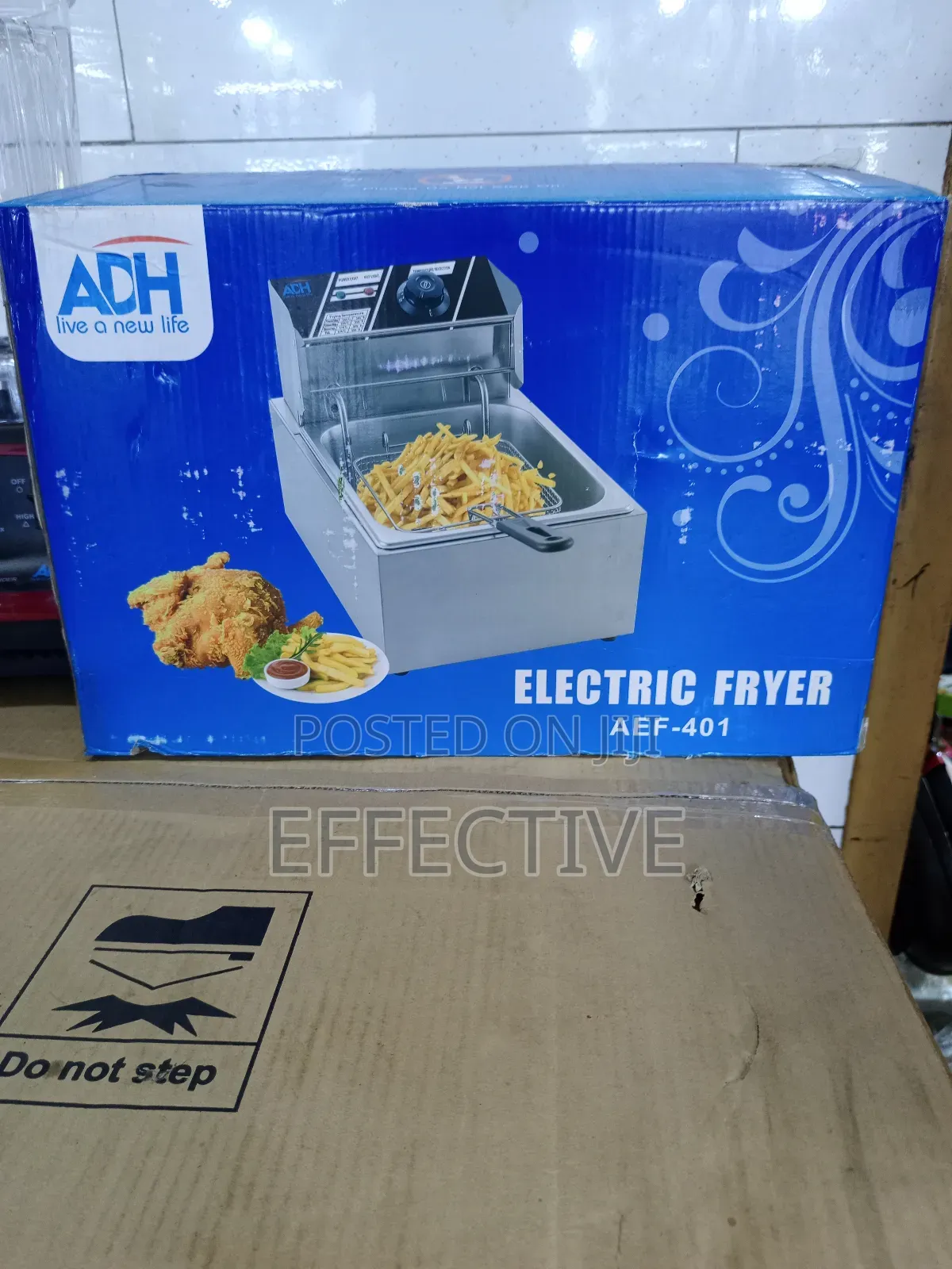 Adh Stainless Steel 4 Litres Electric Deep Fryer.