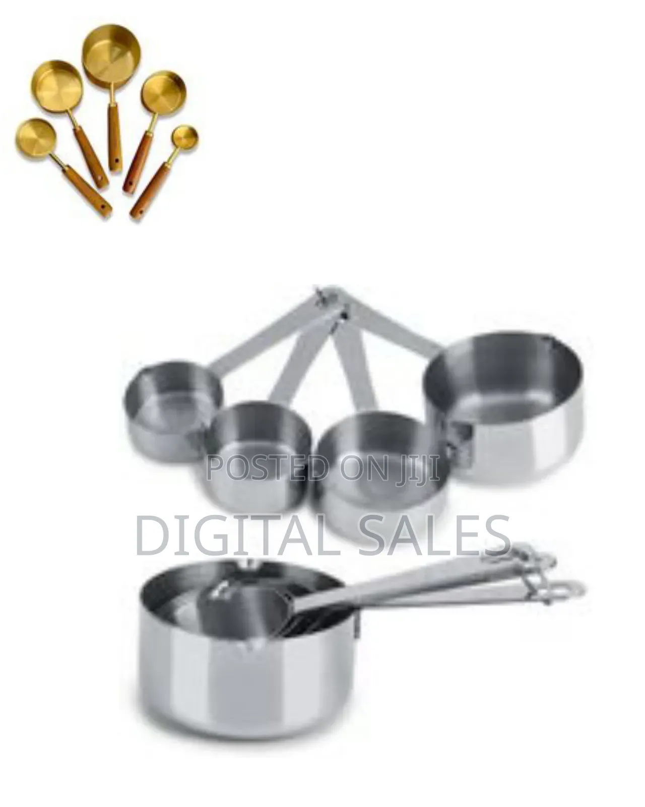 Premium Metal Measuring Set With Ergonomic Wooden Handles