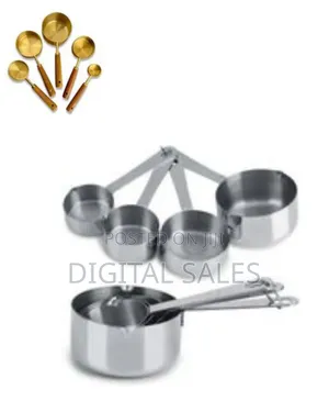 Premium Metal Measuring Set With Ergonomic Wooden Handles