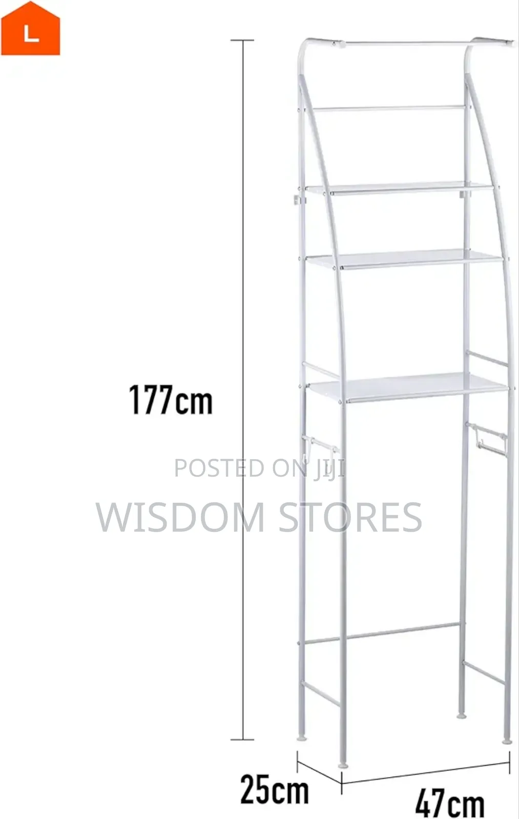 Sailboat Toilet Rack With Towel 25x47x177cm