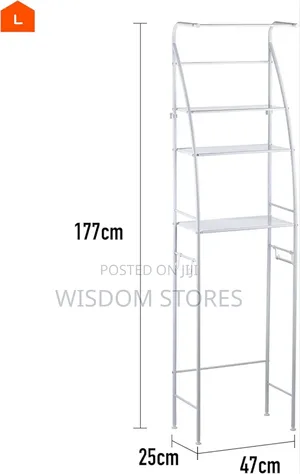 Sailboat Toilet Rack With Towel 25x47x177cm