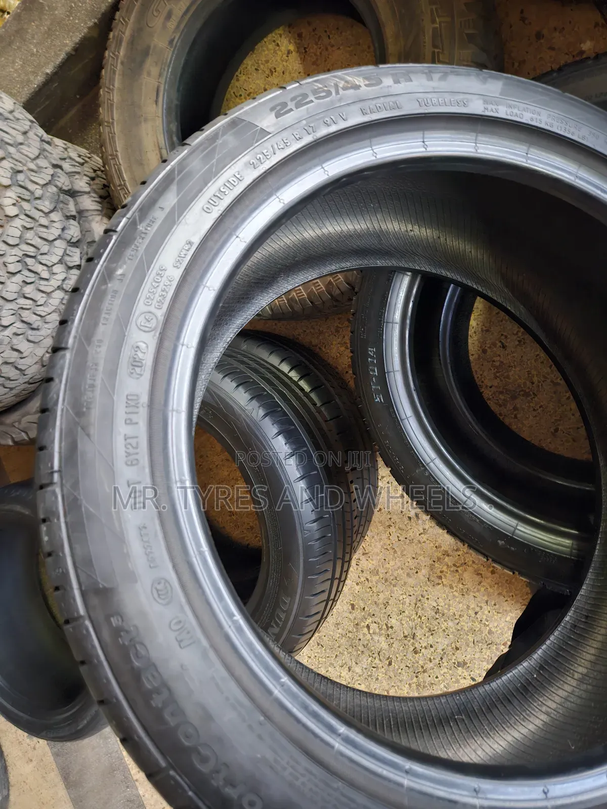 225 45 R17 Continental Sport Contact 4rm Japan Almost New Tires