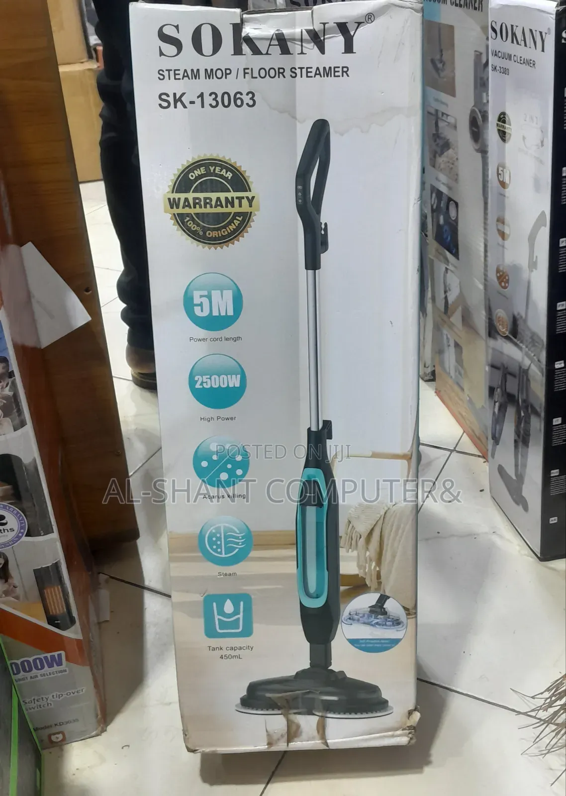 Sokany Sk-13063 Vaccum Cleaner/Floor Steaming Vaccum Cleaner