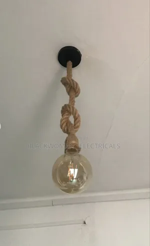 Rope Pendant With Light