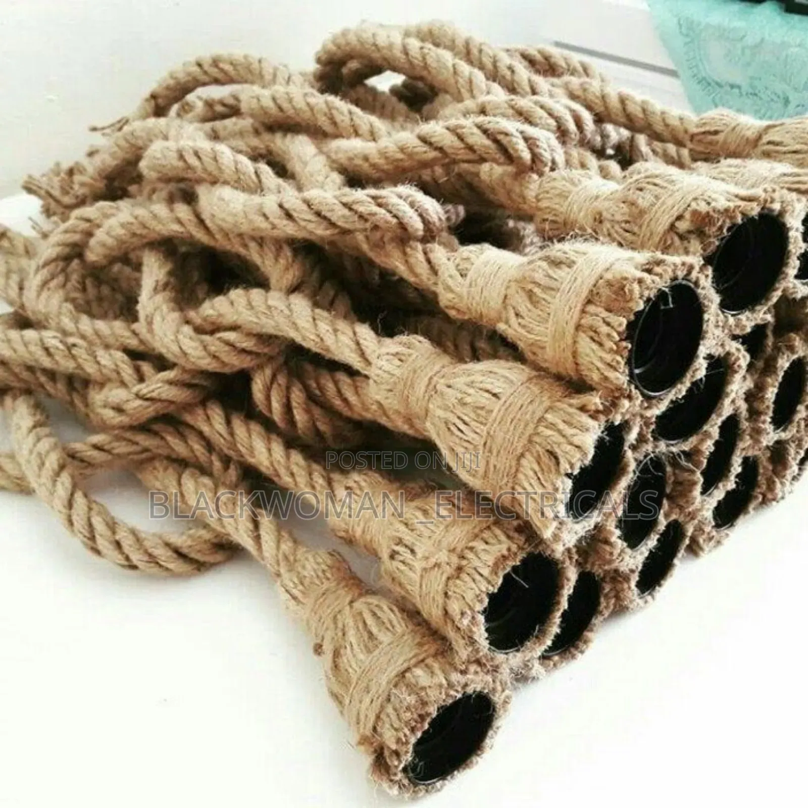 Rope Pendant With Light