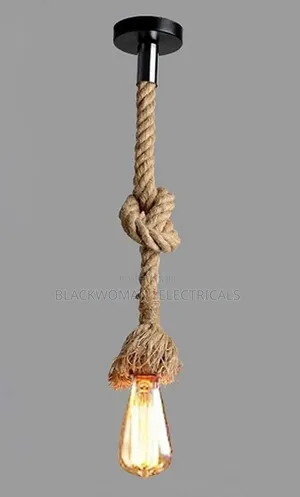 Rope Pendant With Light