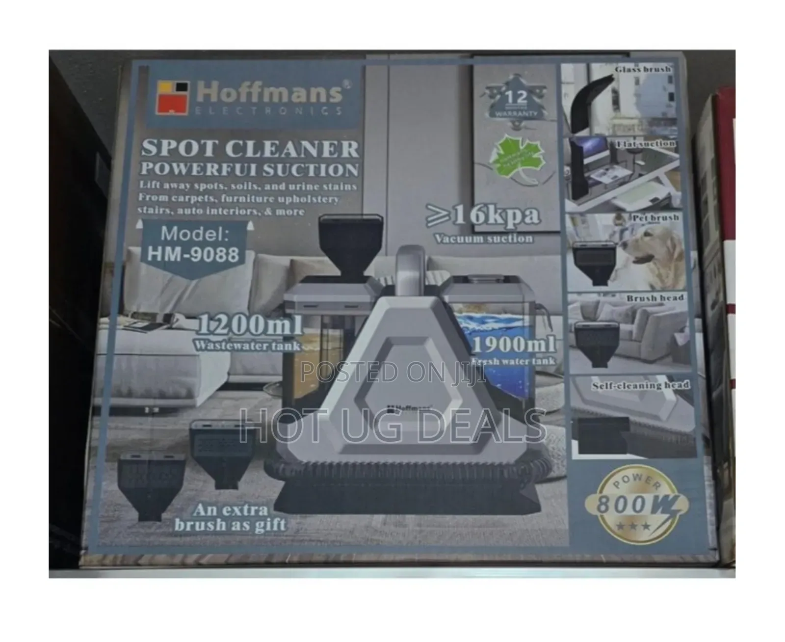 Hoffmans Electric Wet And Dry Portable Carpet / Spot Cleaner