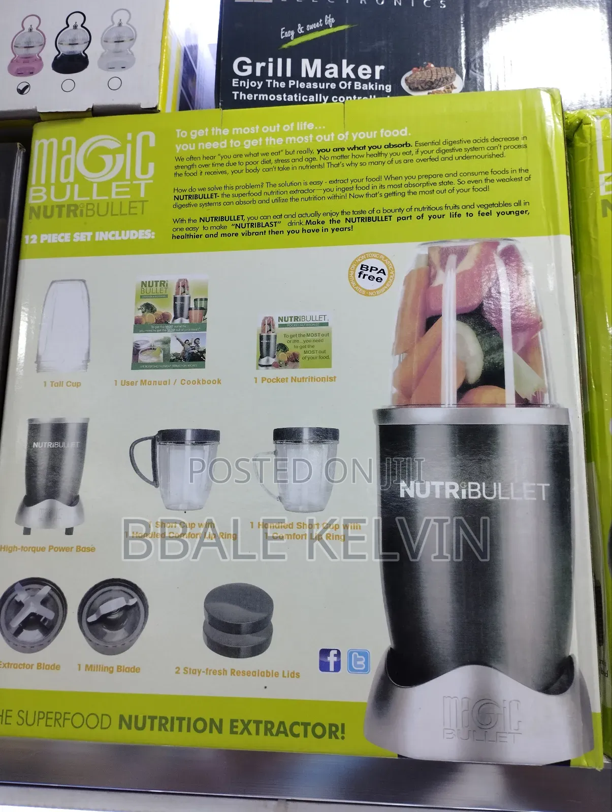 Nutribullet Magic Bullet 12-Piece Nutritional Blender