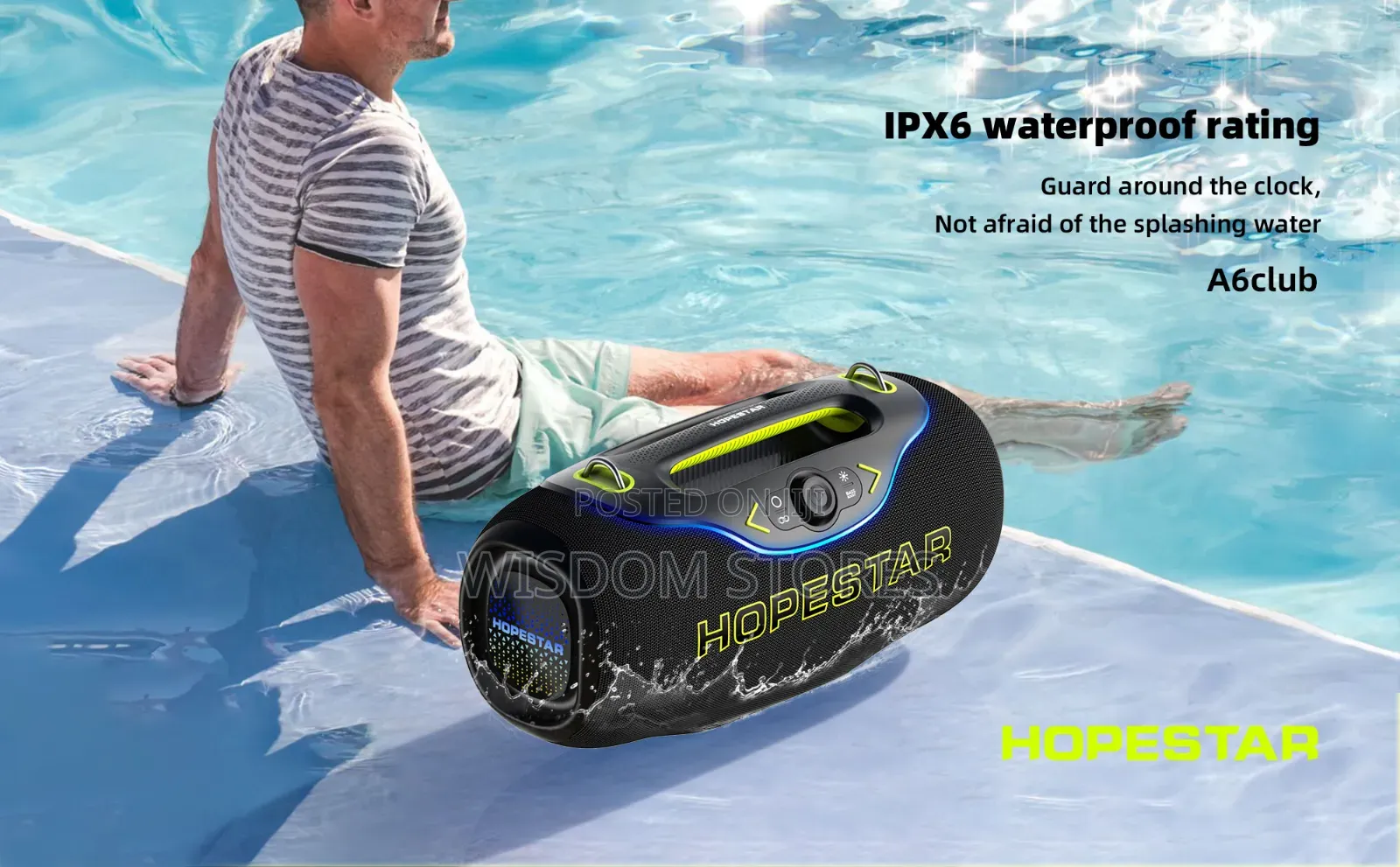 Hopestar 200w A6club Outdoor Waterproof Wireless Bluetooth Speaker