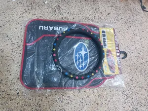 Combo of Subaru Carpets With Lv Steering Cover