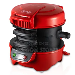 Raf 600w Electric Hamburger Sandwich Maker Toaster Round Barbecue